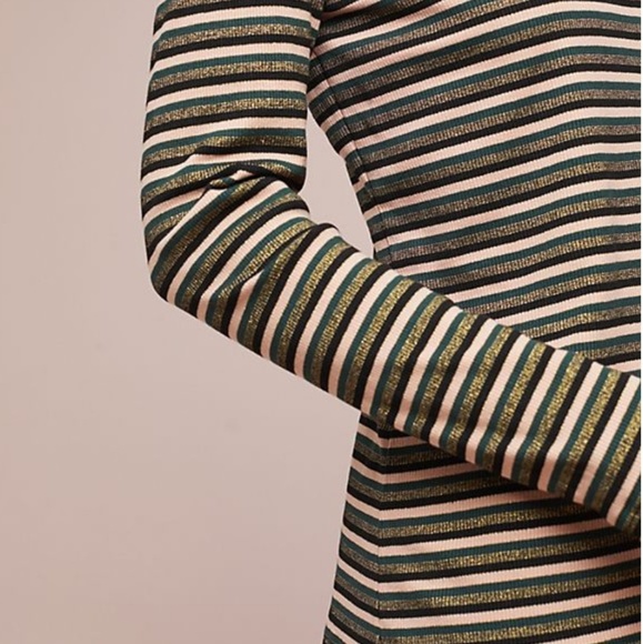 Anthropologie Metalic Striped Top - Picture 2 of 6
